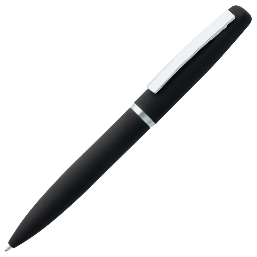 Ручка шариковая Bolt Soft Touch, черная заказать онлайн с вашим дизайном на заказ в Москве и области