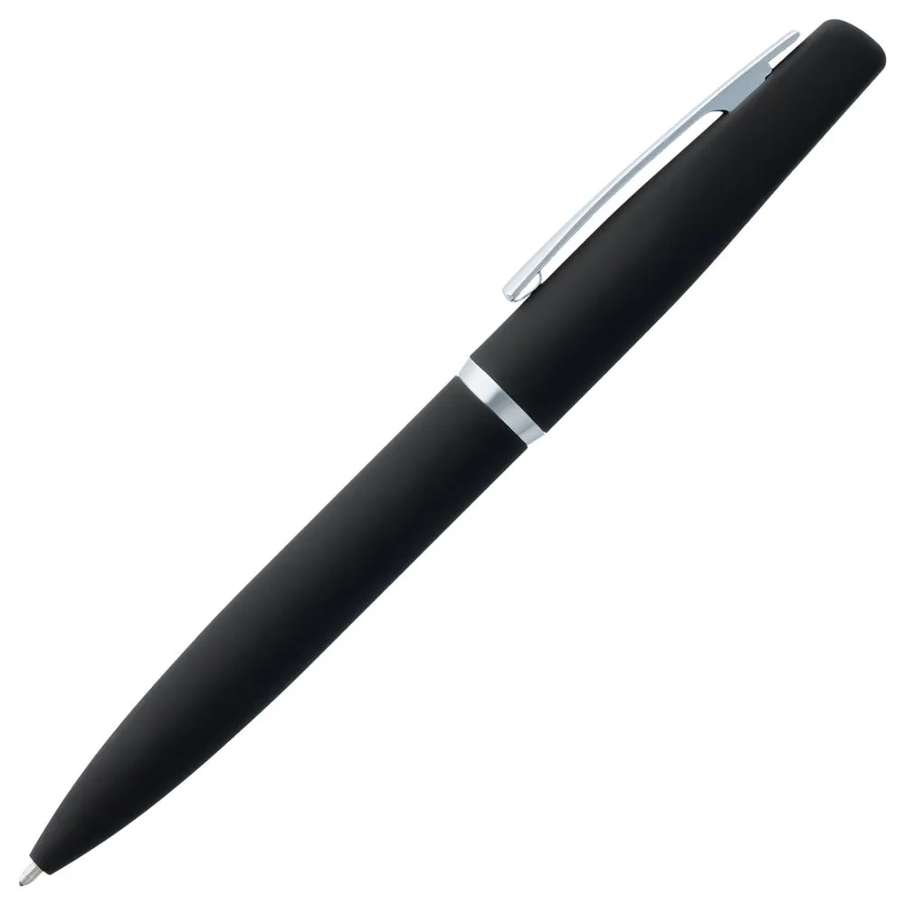 Ручка шариковая Bolt Soft Touch, черная заказать онлайн с вашим дизайном на заказ в Москве и области