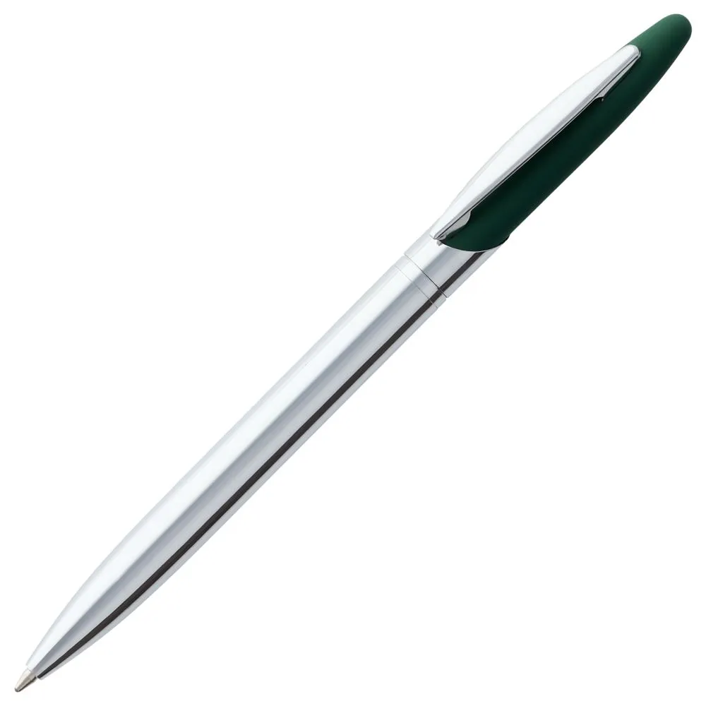 Ручка шариковая Dagger Soft Touch, зеленая заказать онлайн с вашим дизайном на заказ в Москве и области