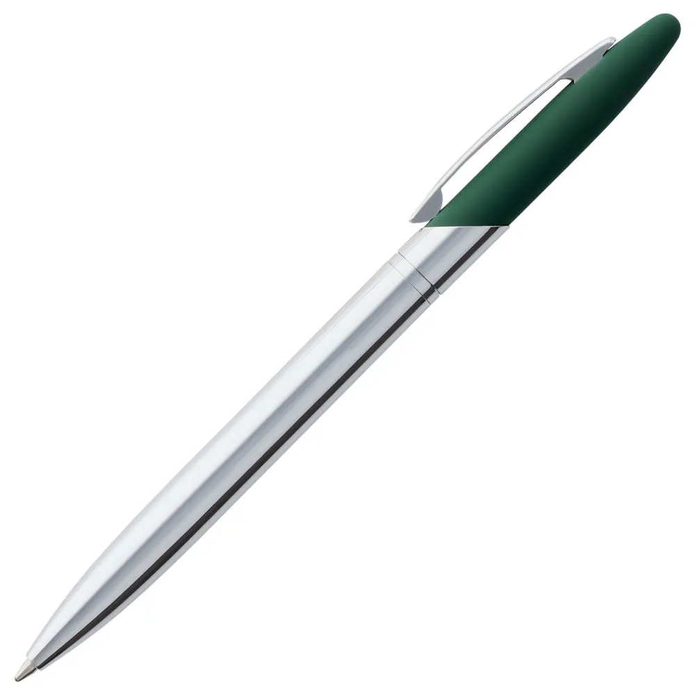 Ручка шариковая Dagger Soft Touch, зеленая заказать онлайн с вашим дизайном на заказ в Москве и области