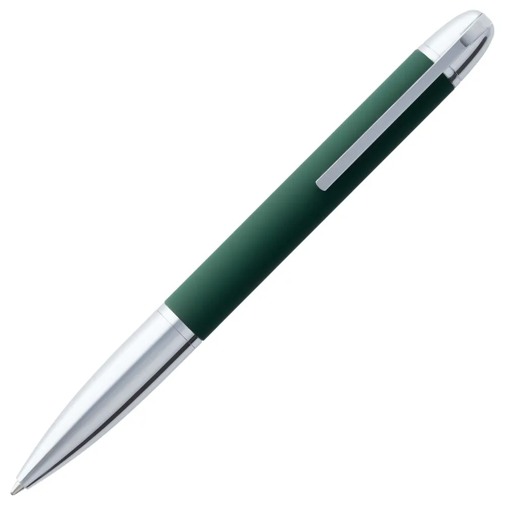 Ручка шариковая Arc Soft Touch, зеленая заказать онлайн с вашим дизайном на заказ в Москве и области