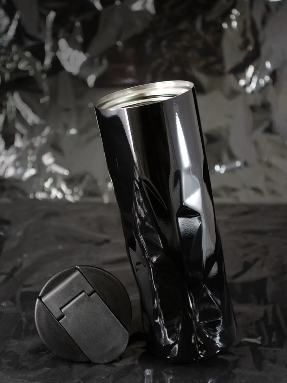 Термостакан Gems Black Morion, черный морион заказать онлайн с вашим дизайном на заказ в Москве и области