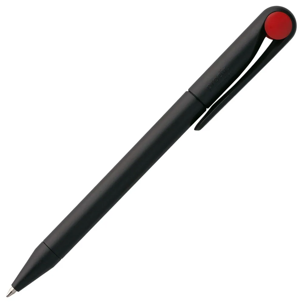 Ручка шариковая Prodir DS1 TMM Dot, черная с красным заказать онлайн с вашим дизайном на заказ в Москве и области