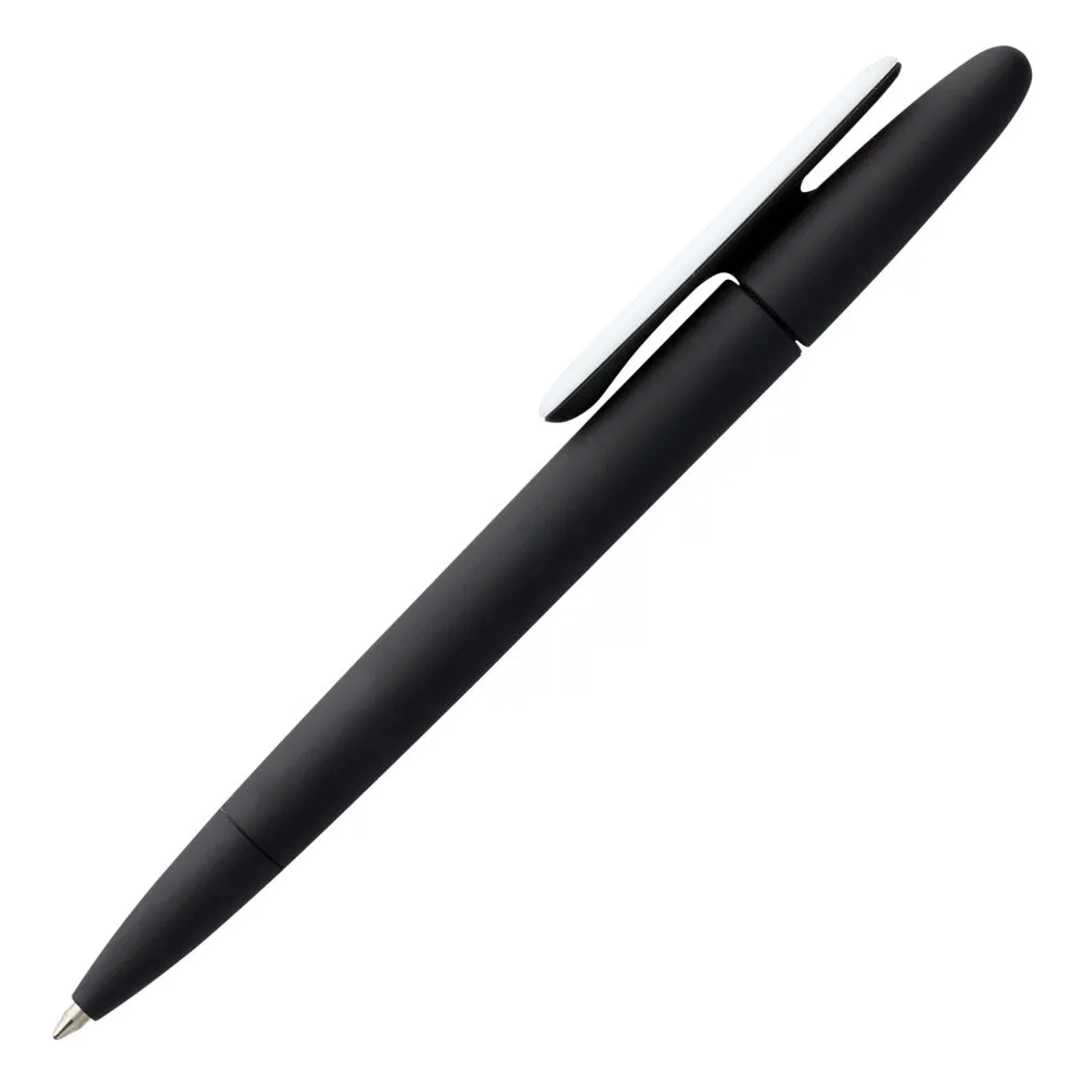 Ручка шариковая Prodir DS5 TRR-P Soft Touch, черная с белым заказать онлайн с вашим дизайном на заказ в Москве и области