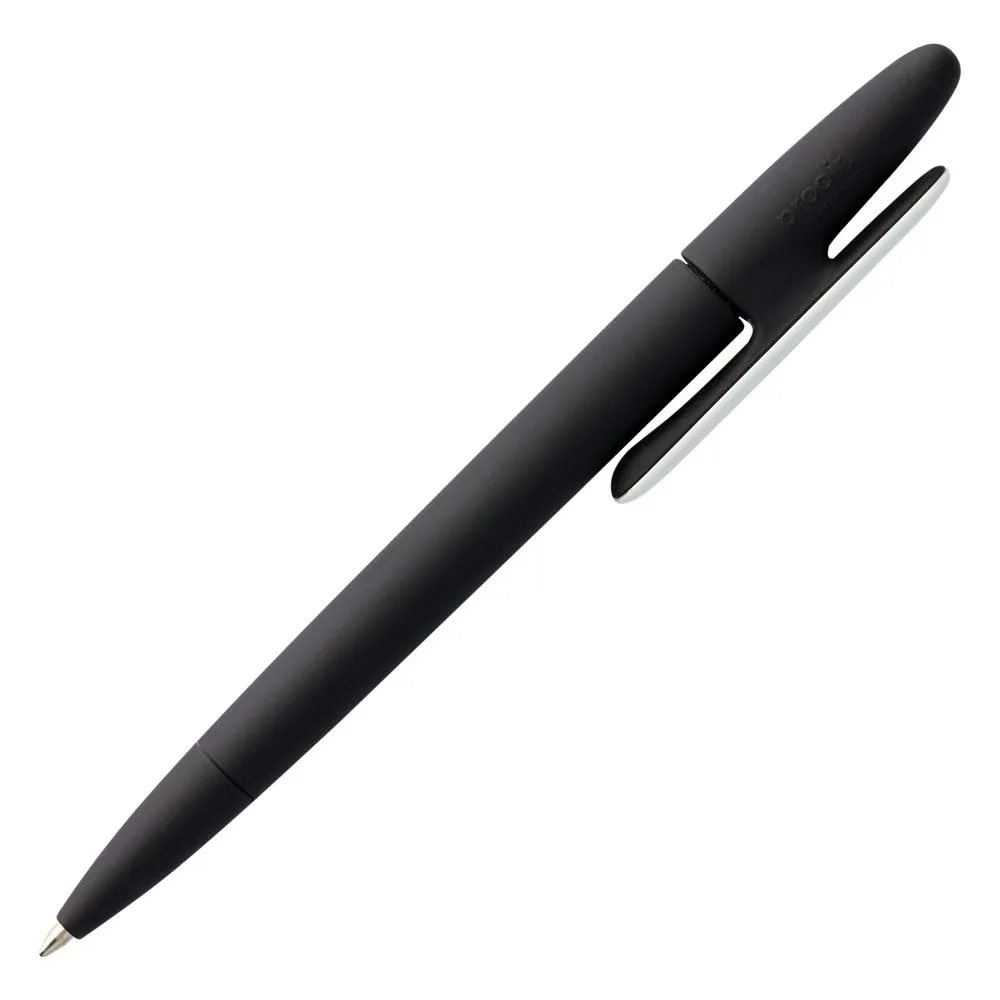 Ручка шариковая Prodir DS5 TRR-P Soft Touch, черная с белым заказать онлайн с вашим дизайном на заказ в Москве и области