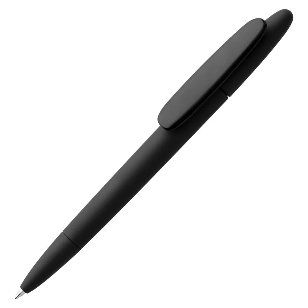 Ручка шариковая Prodir DS5 TRR-P Soft Touch, черная заказать онлайн с вашим дизайном на заказ в Москве и области