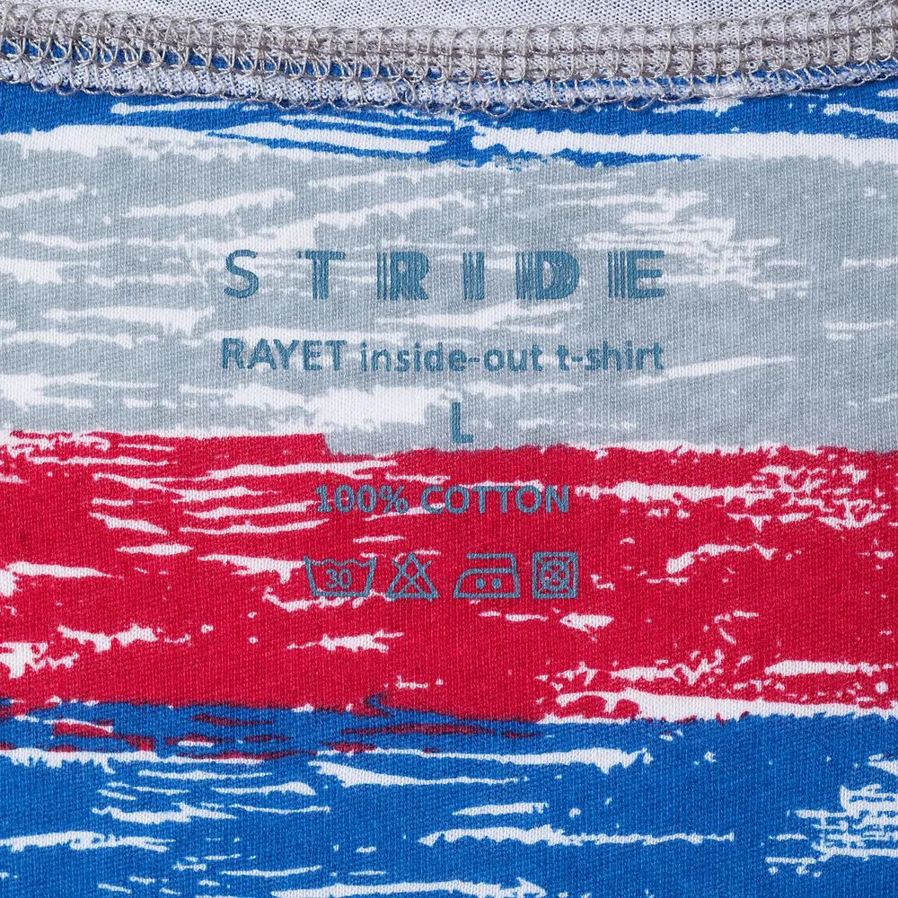 Футболка мужская RAYET двусторонняя, красный/синий, размер M заказать онлайн с вашим дизайном на заказ в Москве и области