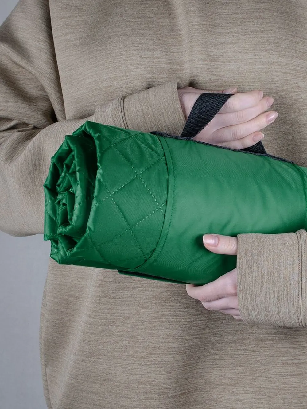 Плед для пикника Comfy, зеленый заказать онлайн с вашим дизайном на заказ в Москве и области