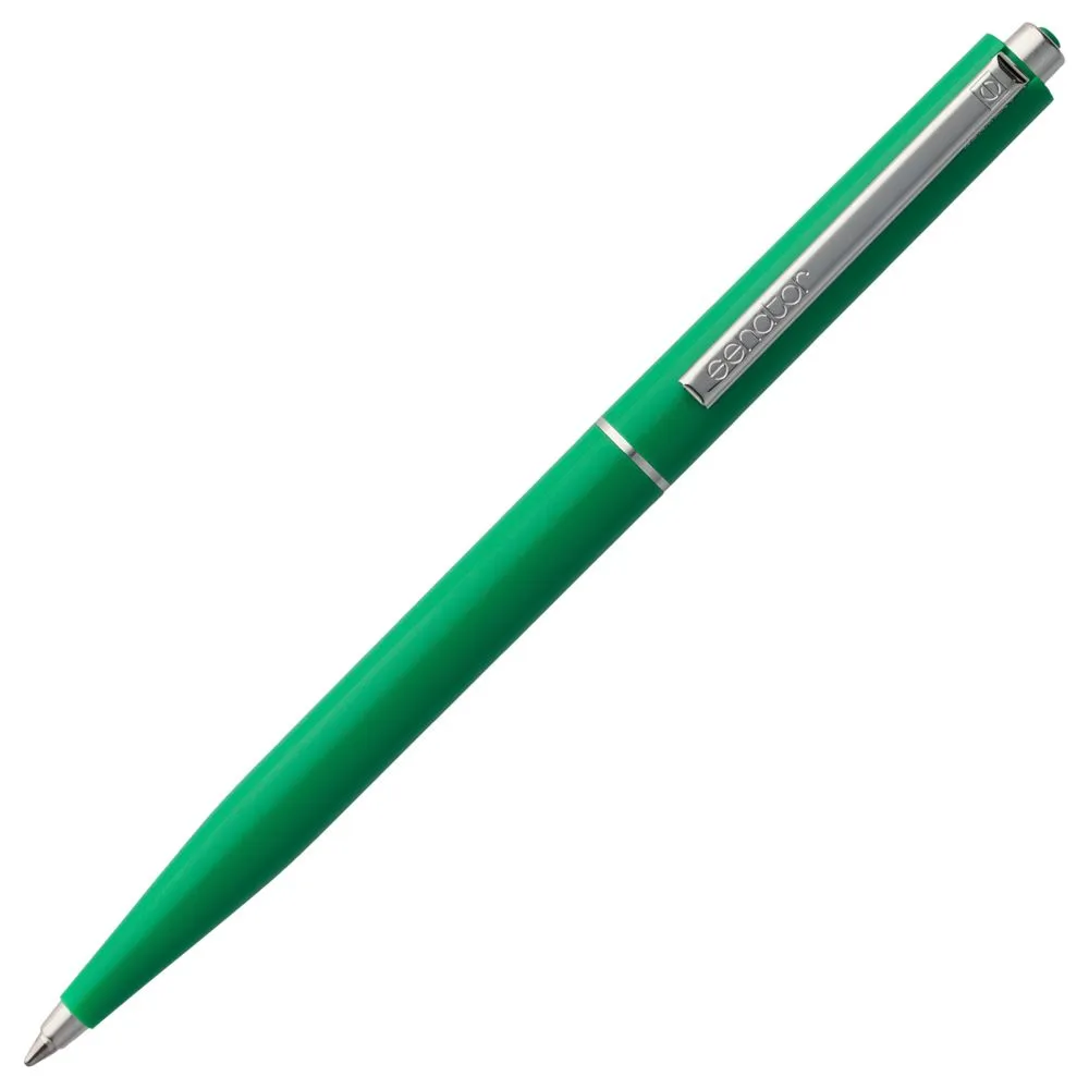 Ручка шариковая Senator Point, ver.2, зеленая заказать онлайн с вашим дизайном на заказ в Москве и области
