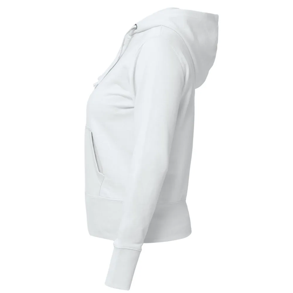 Толстовка женская Hooded Full Zip белая, размер L заказать онлайн с вашим дизайном на заказ в Москве и области