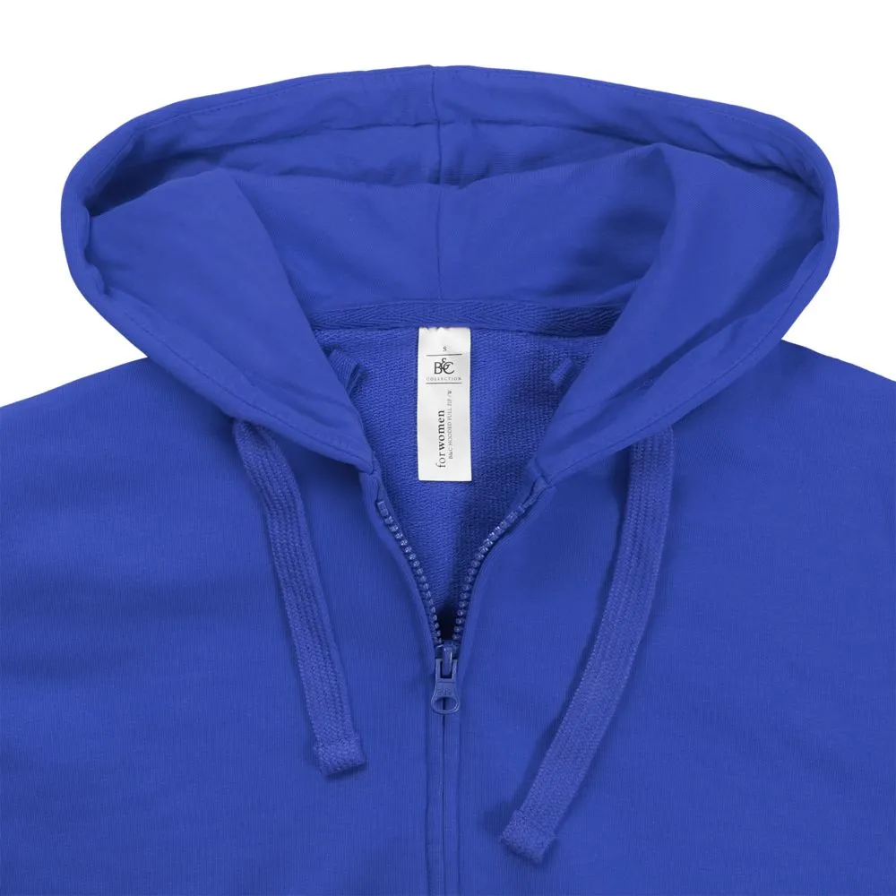 Толстовка женская Hooded Full Zip ярко-синяя, размер L заказать онлайн с вашим дизайном на заказ в Москве и области