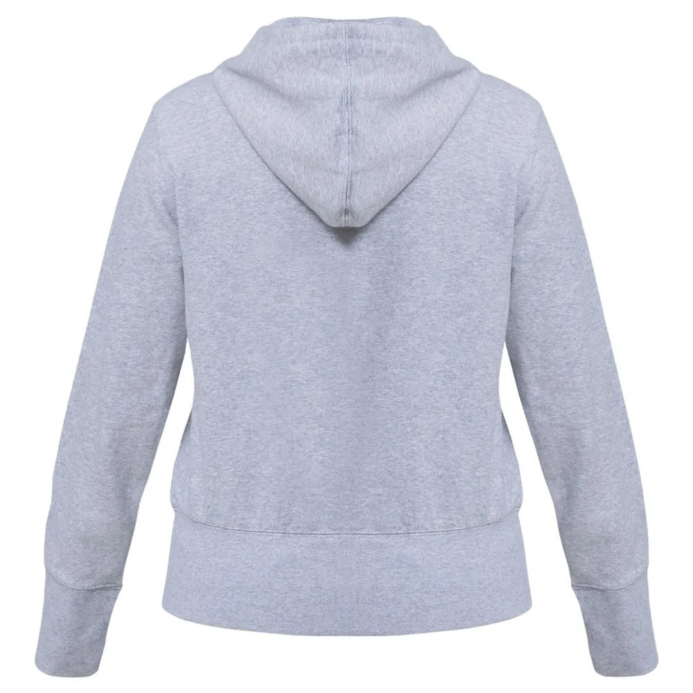 Толстовка женская Hooded Full Zip серый меланж, размер XXL заказать онлайн с вашим дизайном на заказ в Москве и области