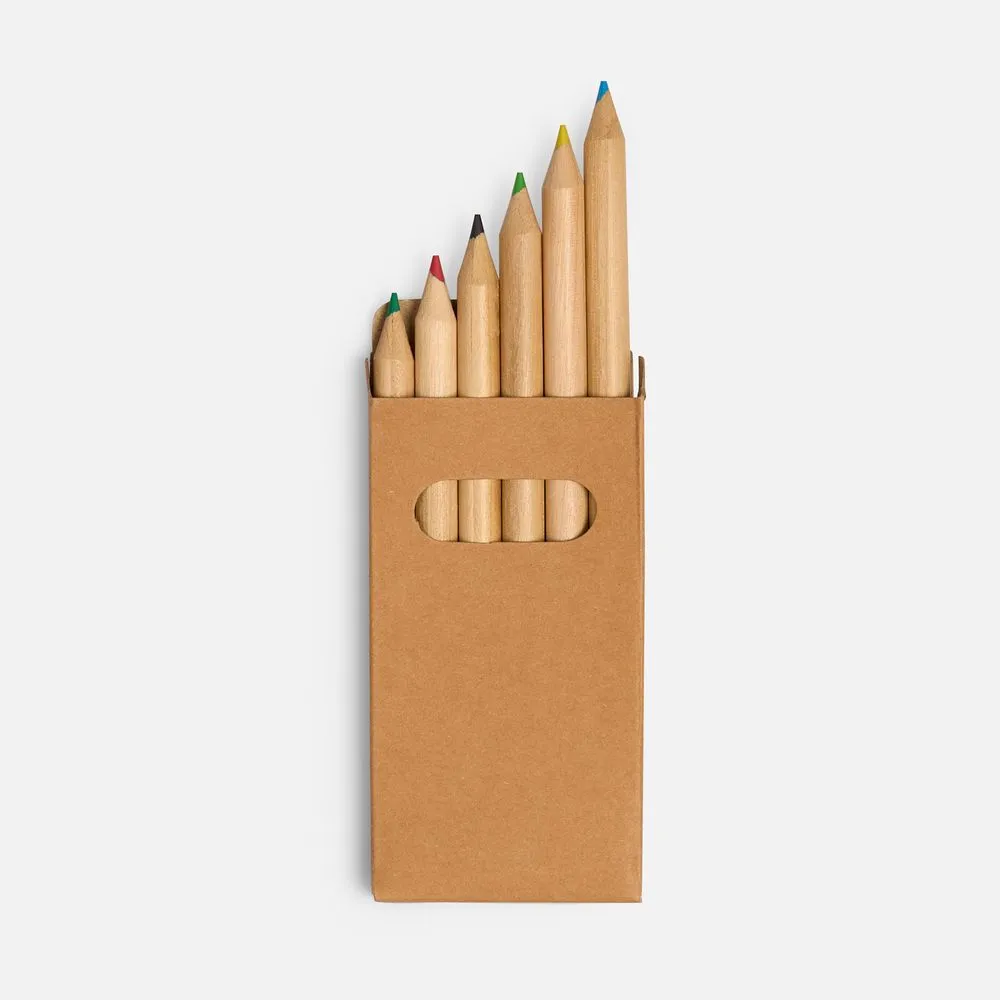Набор цветных карандашей Pencilvania Mini, крафт заказать онлайн с вашим дизайном на заказ в Москве и области