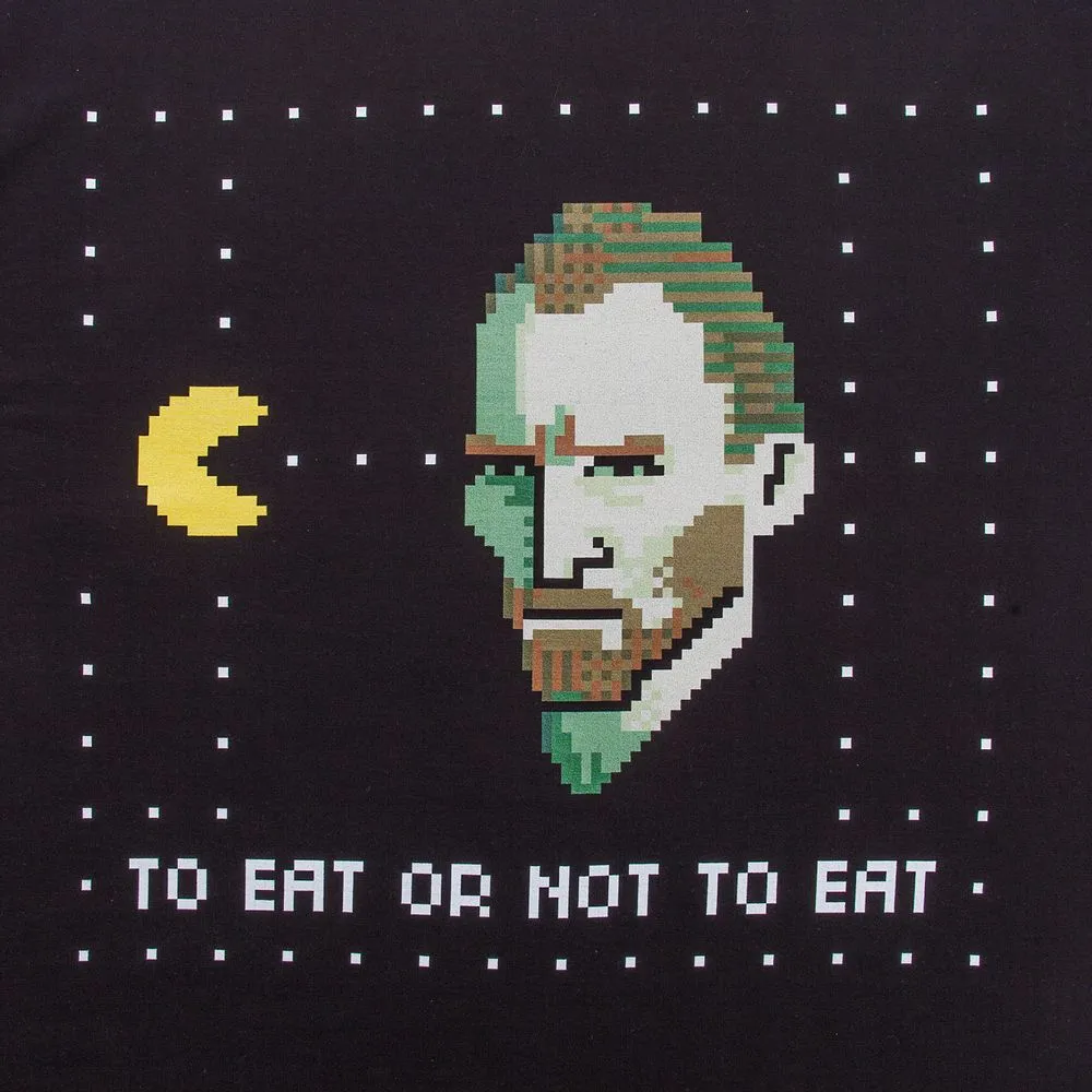 Футболка женская «Ван-Пакман», черная, размер L заказать онлайн с вашим дизайном на заказ в Москве и области