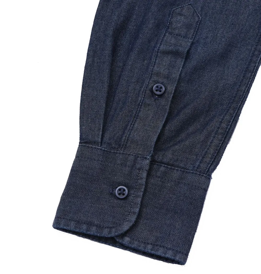 Рубашка женская Barry Women синяя (деним), размер XXL заказать онлайн с вашим дизайном на заказ в Москве и области