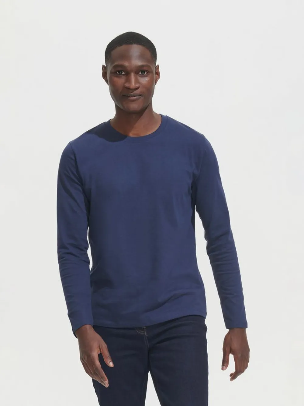 Футболка с длинным рукавом Imperial LSL Men черная, размер 4XL заказать онлайн с вашим дизайном на заказ в Москве и области