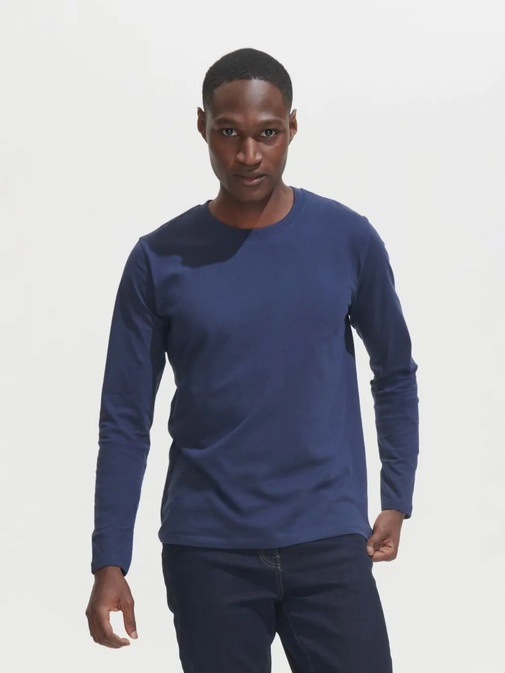 Футболка с длинным рукавом Imperial LSL Men черная, размер 4XL заказать онлайн с вашим дизайном на заказ в Москве и области