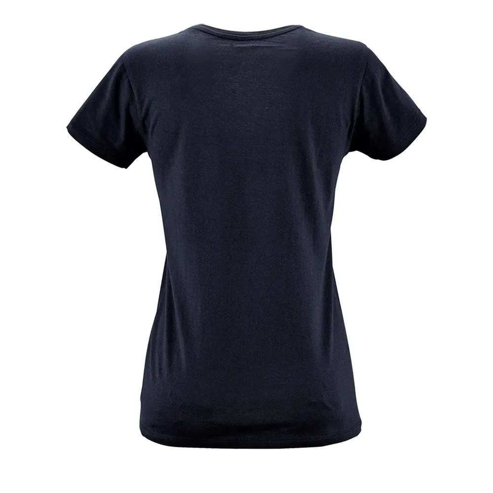 Футболка женская Metropolitan темно-синяя, размер S заказать онлайн с вашим дизайном на заказ в Москве и области