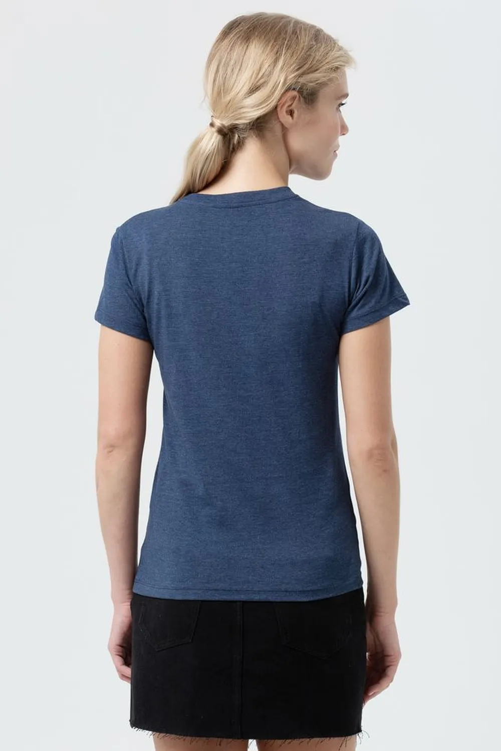 Футболка женская Regent Fit Women синий меланж, размер XL заказать онлайн с вашим дизайном на заказ в Москве и области