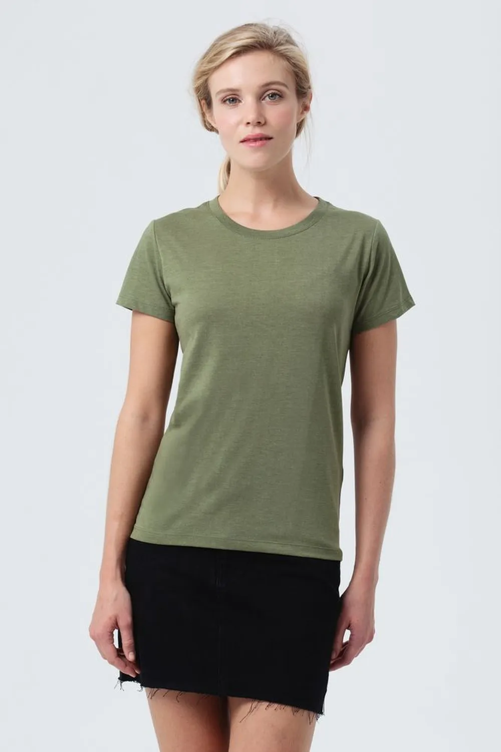 Футболка женская Regent Fit Women меланж хаки, размер XXL заказать онлайн с вашим дизайном на заказ в Москве и области
