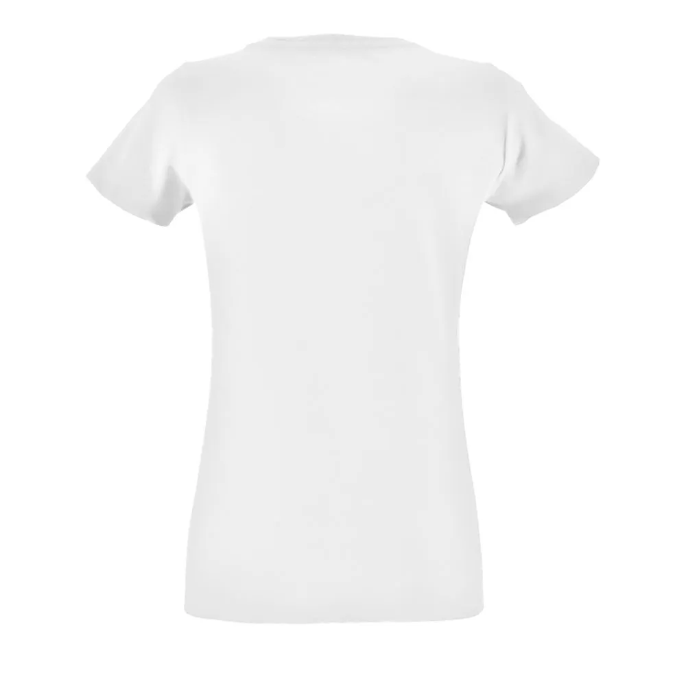 Футболка женская Regent Fit Women, белая заказать онлайн с вашим дизайном на заказ в Москве и области