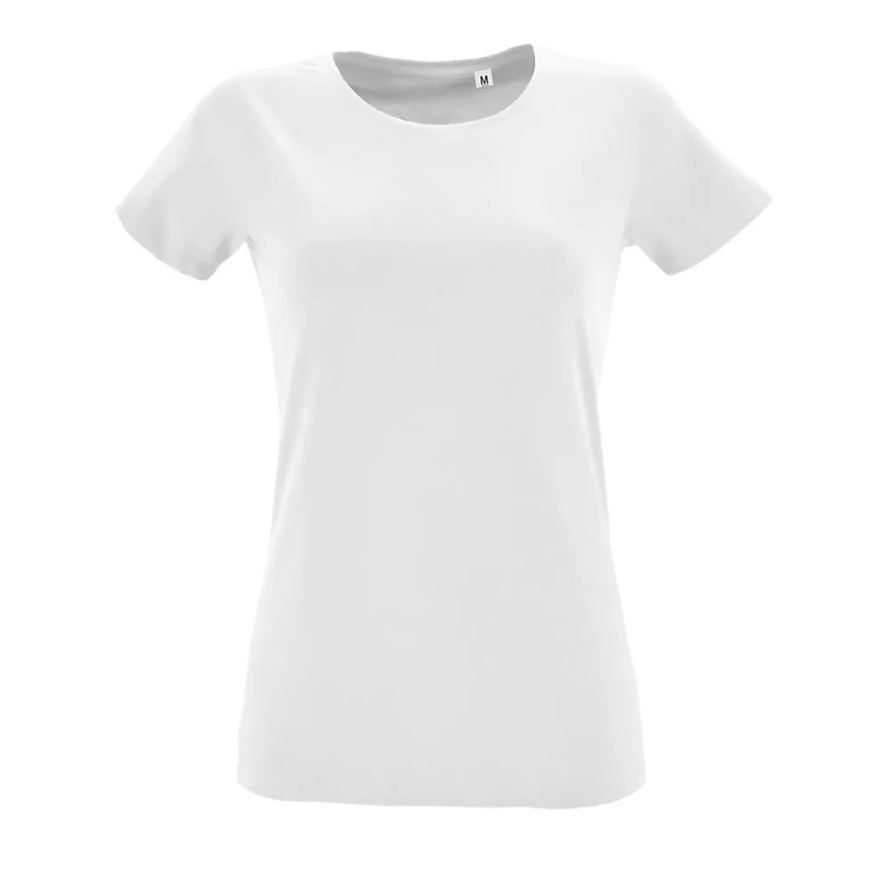 Футболка женская Regent Fit Women белая, размер M заказать онлайн с вашим дизайном на заказ в Москве и области