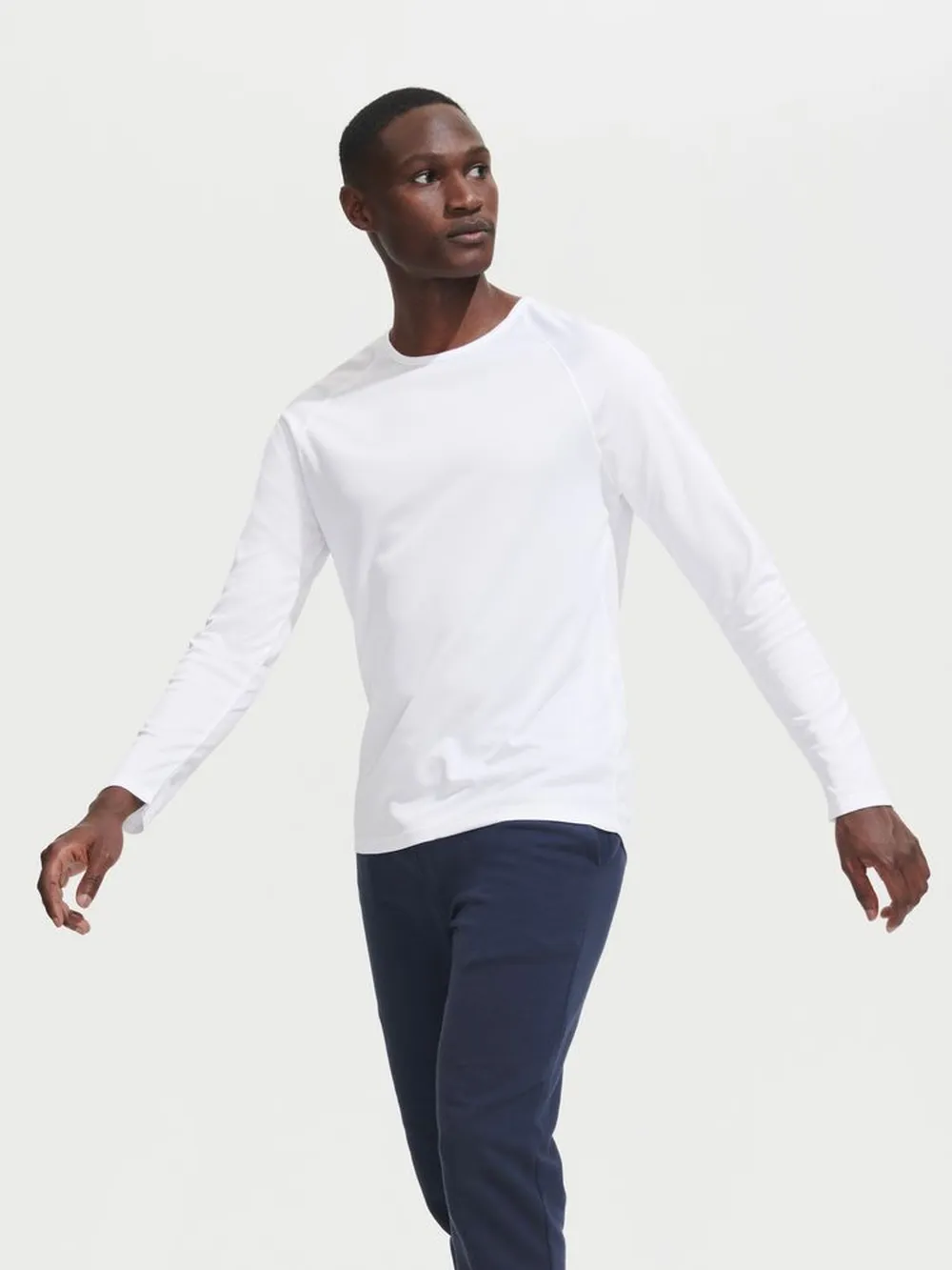 Футболка с длинным рукавом Sporty LSL Men, красная заказать онлайн с вашим дизайном на заказ в Москве и области