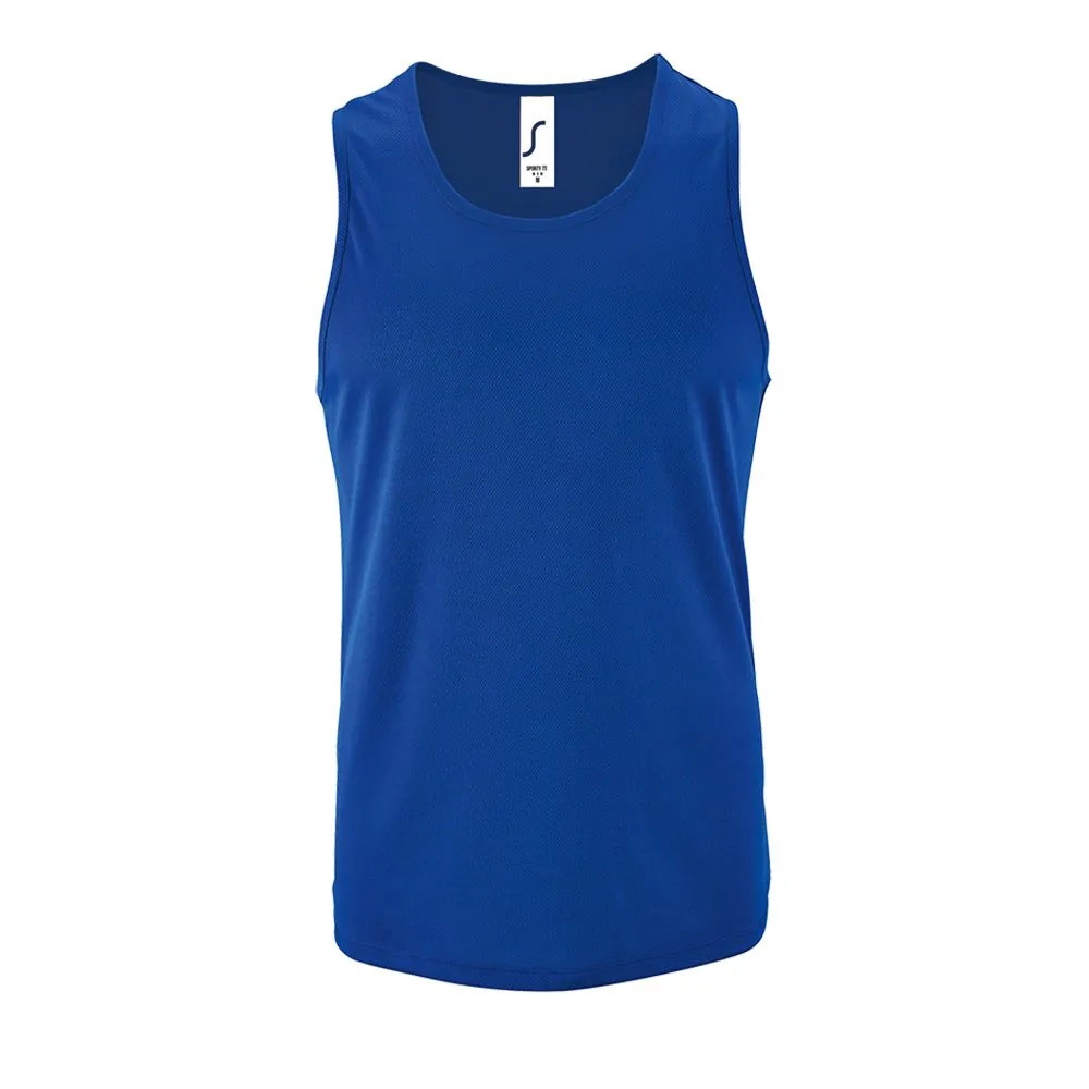 Майка мужская Sporty TT Men ярко-синяя, размер S заказать онлайн с вашим дизайном на заказ в Москве и области