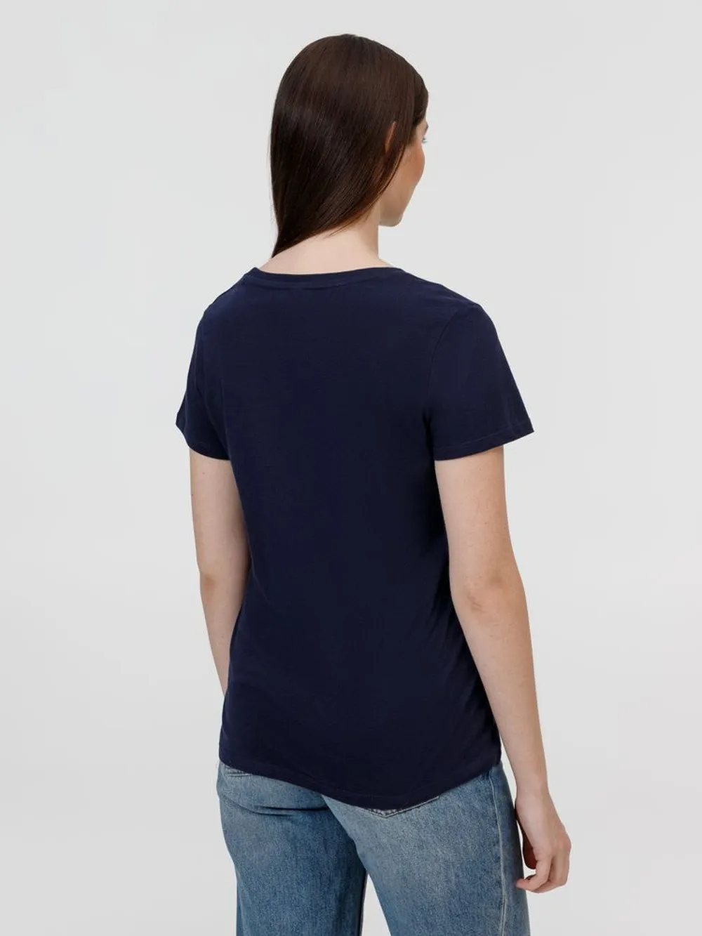 Футболка E150 женская, черная, размер XXL заказать онлайн с вашим дизайном на заказ в Москве и области