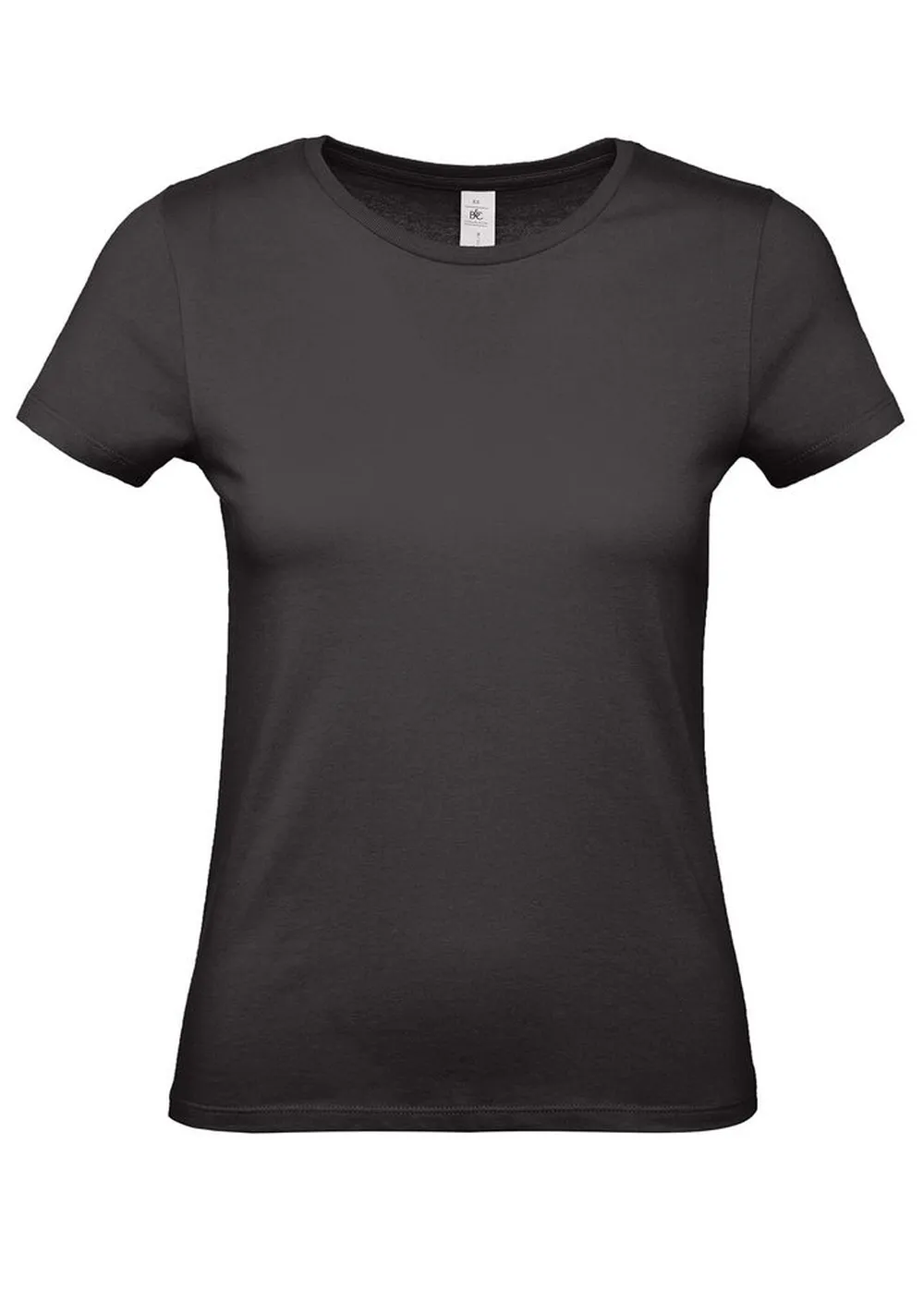 Футболка E150 женская, черная, размер XXL заказать онлайн с вашим дизайном на заказ в Москве и области