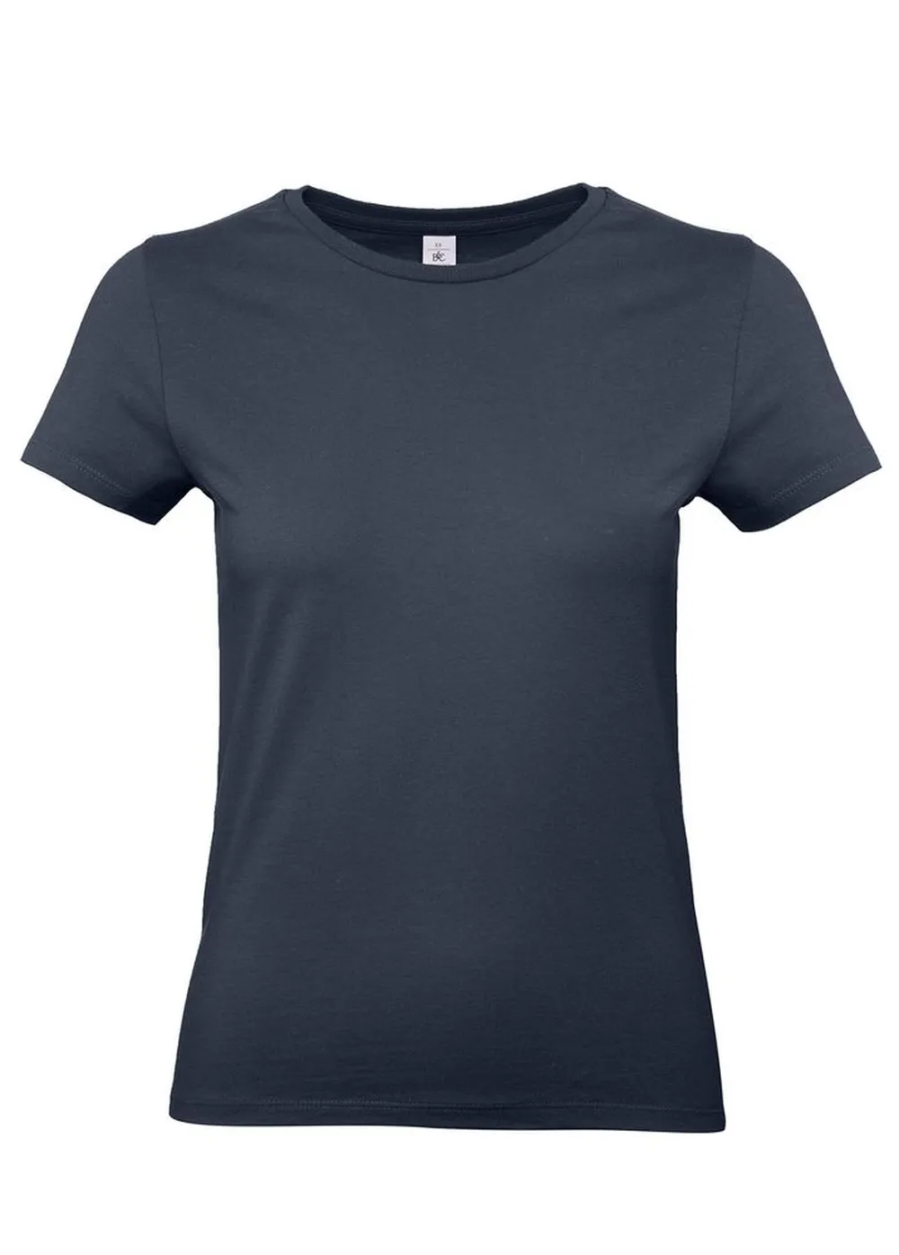 Футболка женская E190 темно-синяя заказать онлайн с вашим дизайном на заказ в Москве и области