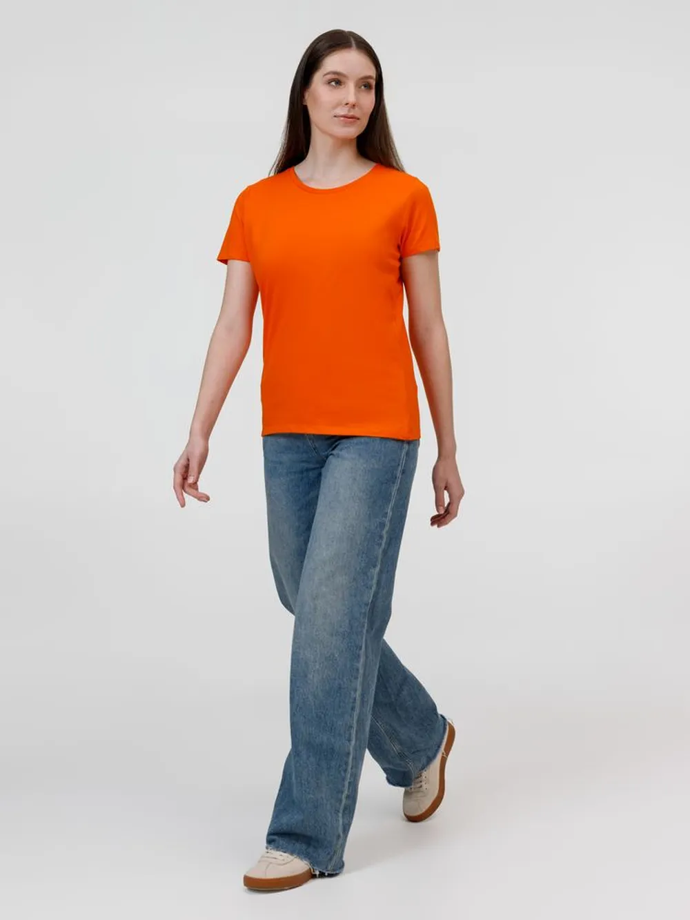 Футболка E190 женская красная, размер S заказать онлайн с вашим дизайном на заказ в Москве и области