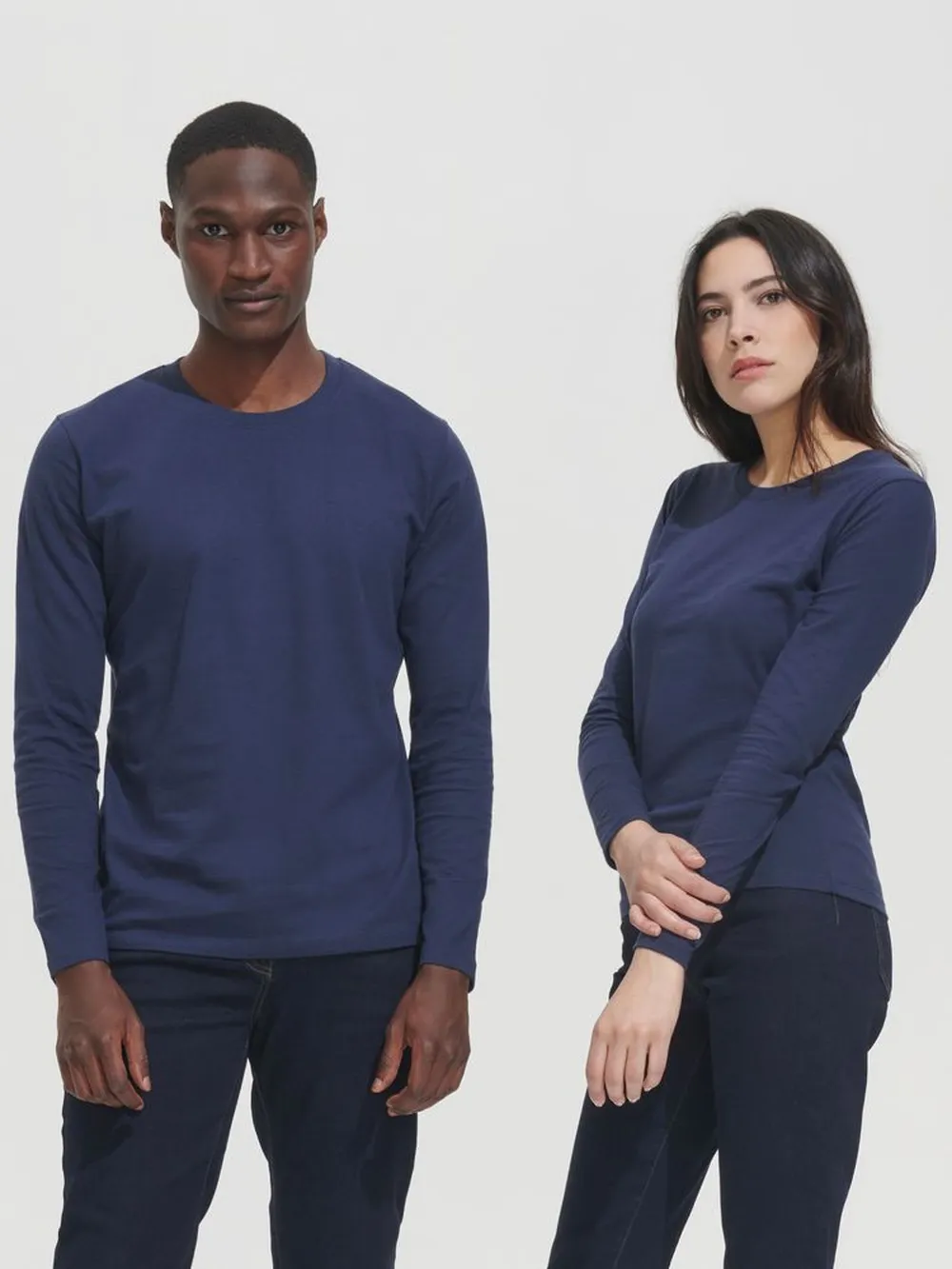 Футболка с длинным рукавом Imperial LSL Men серый меланж, размер XXL заказать онлайн с вашим дизайном на заказ в Москве и области