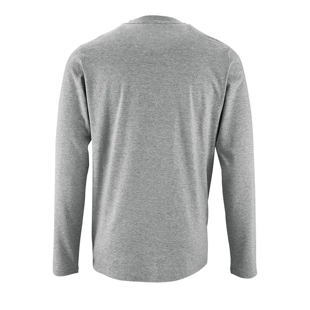 Футболка с длинным рукавом Imperial LSL Men серый меланж, размер XXL заказать онлайн с вашим дизайном на заказ в Москве и области