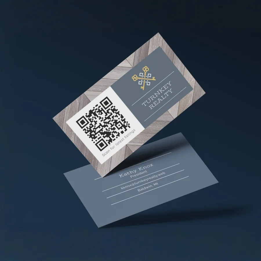 Визитки с QR-кодом заказать онлайн с вашим дизайном на заказ в Москве и области