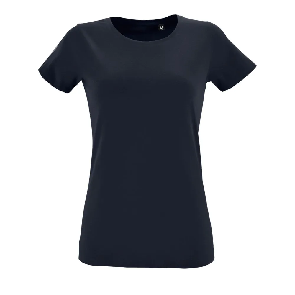 Футболка женская Regent Fit Women темно-синяя (кобальт), размер XXL заказать онлайн с вашим дизайном на заказ в Москве и области