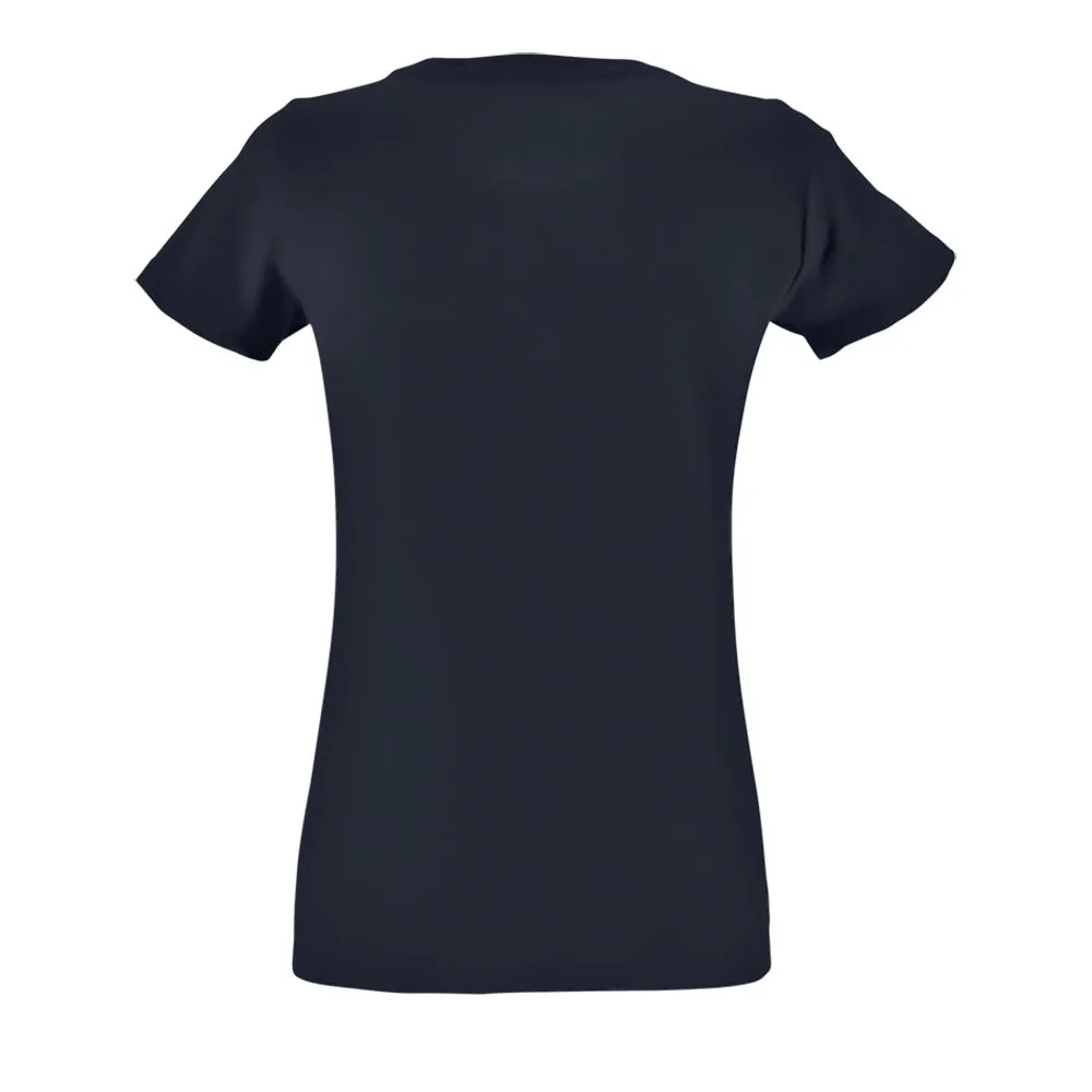 Футболка женская Regent Fit Women темно-синяя (кобальт), размер XXL заказать онлайн с вашим дизайном на заказ в Москве и области
