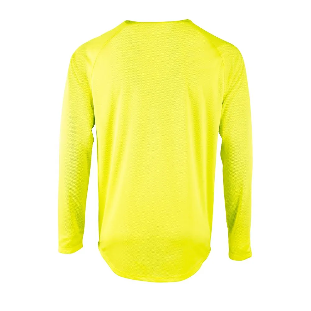 Футболка с длинным рукавом Sporty LSL Men желтый неон, размер XL заказать онлайн с вашим дизайном на заказ в Москве и области
