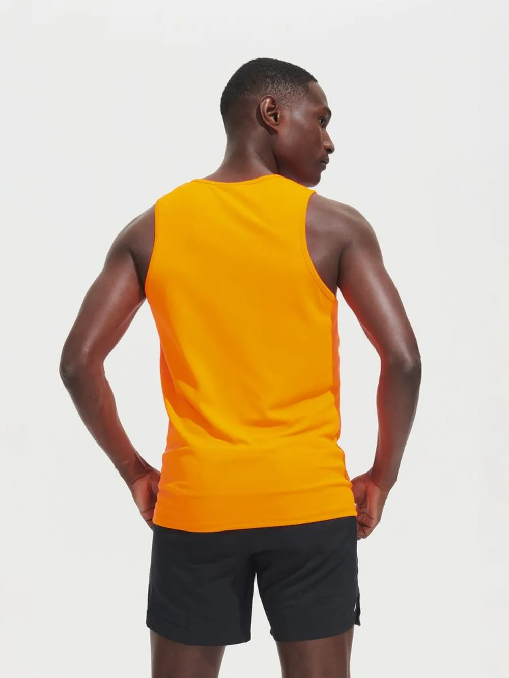 Майка мужская Sporty TT Men оранжевый неон, размер L заказать онлайн с вашим дизайном на заказ в Москве и области