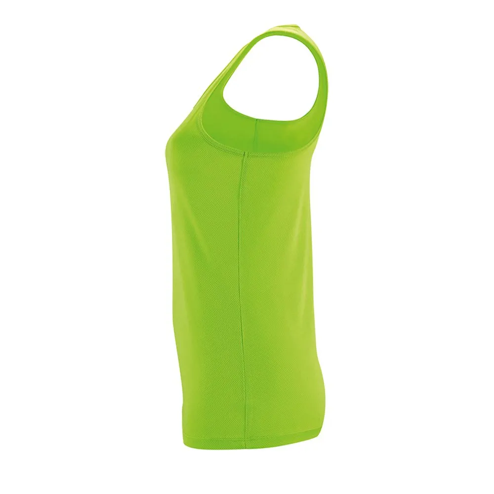 Майка женская Sporty TT Women зеленый неон, размер XXL заказать онлайн с вашим дизайном на заказ в Москве и области