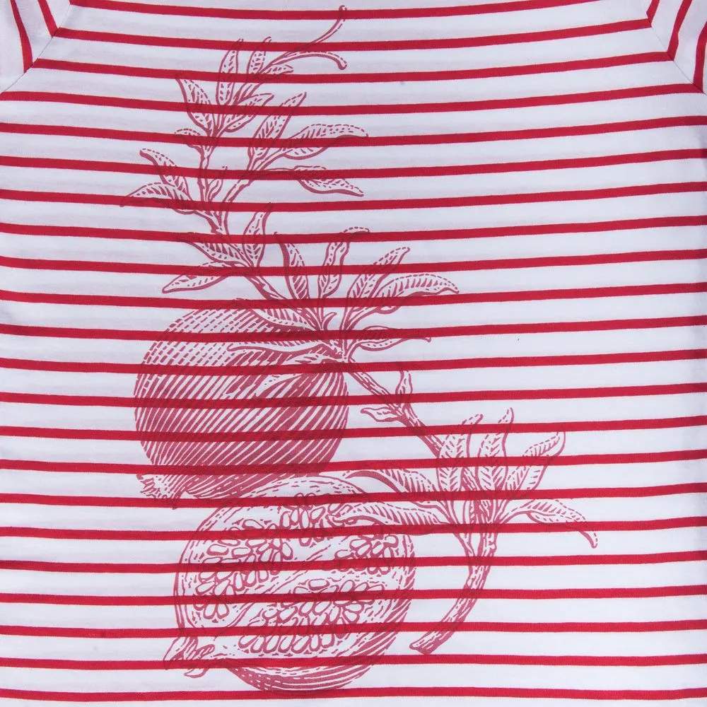 Футболка женская Grand Granat, белая с красным, размер L заказать онлайн с вашим дизайном на заказ в Москве и области