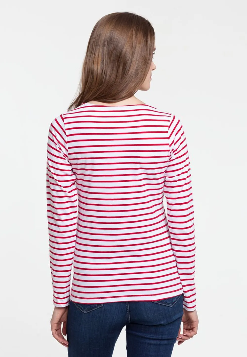 Футболка женская Grand Granat, белая с красным, размер L заказать онлайн с вашим дизайном на заказ в Москве и области