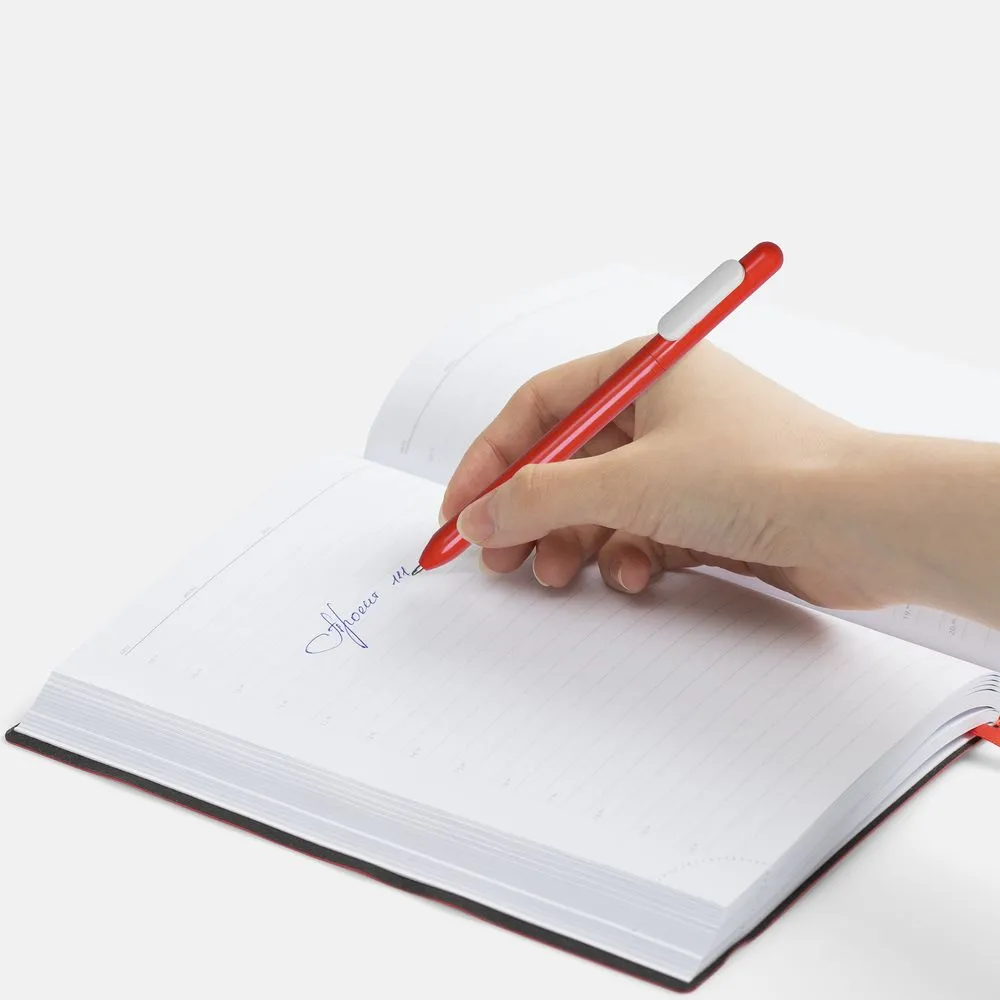 Ручка шариковая Swiper, красная с белым заказать онлайн с вашим дизайном на заказ в Москве и области