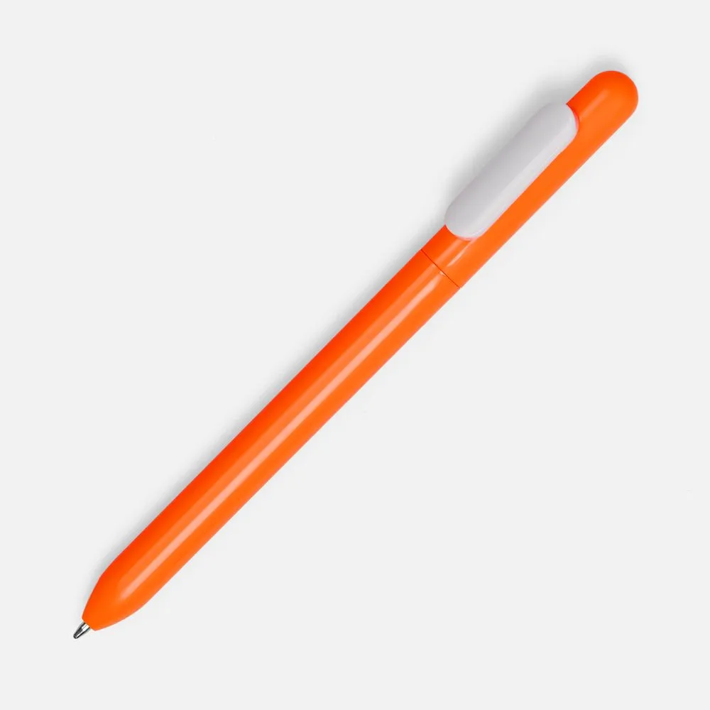 Ручка шариковая Swiper, оранжевая с белым заказать онлайн с вашим дизайном на заказ в Москве и области