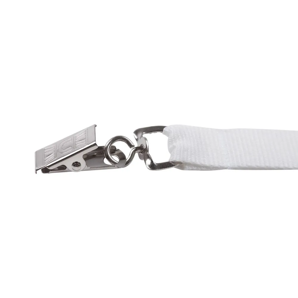 Лента для бейджа Neckband, белая заказать онлайн с вашим дизайном на заказ в Москве и области