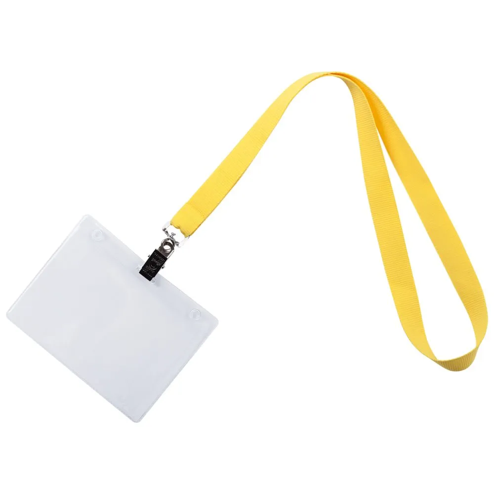 Лента для бейджа Neckband, желтая заказать онлайн с вашим дизайном на заказ в Москве и области