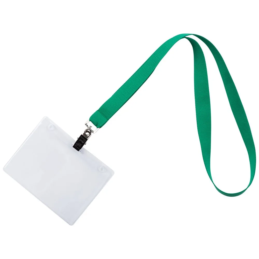 Лента для бейджа Neckband, зеленая заказать онлайн с вашим дизайном на заказ в Москве и области