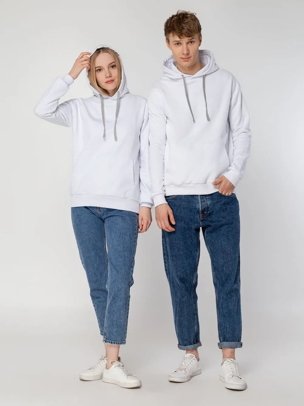 Толстовка с капюшоном Unit Kirenga Heavy белая, размер 3XL заказать онлайн с вашим дизайном на заказ в Москве и области