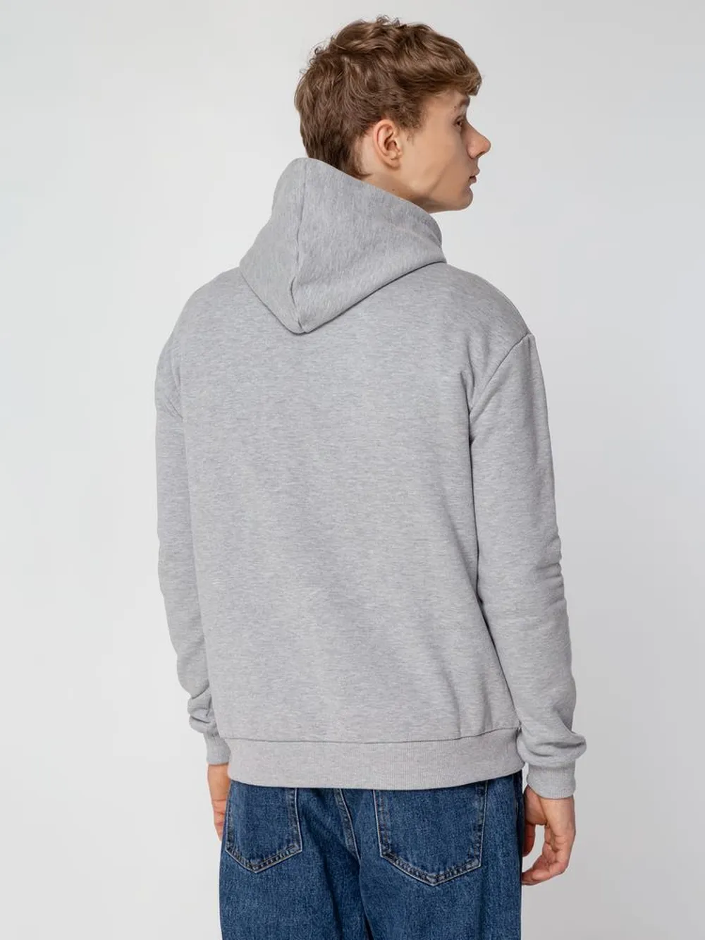 Толстовка с капюшоном Unit Kirenga Heavy серый меланж, размер XS заказать онлайн с вашим дизайном на заказ в Москве и области