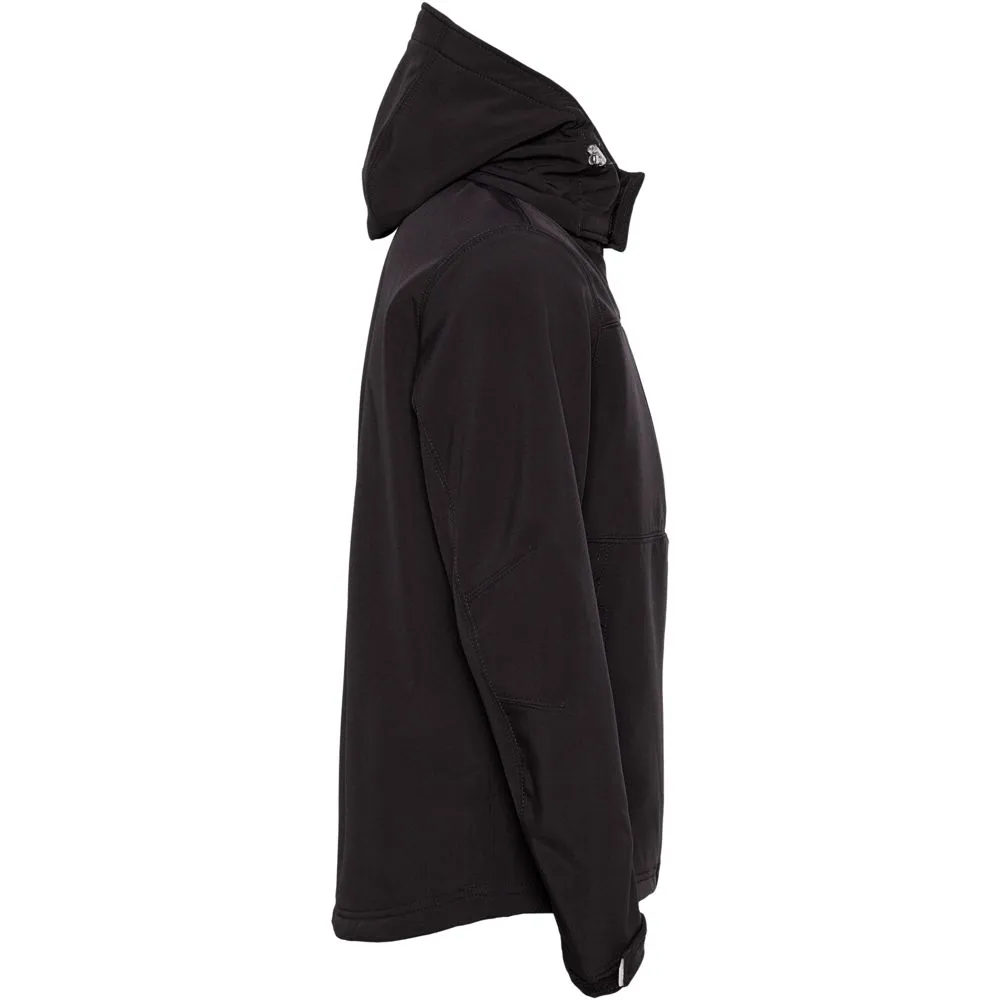 Куртка мужская Hooded Softshell черная, размер M заказать онлайн с вашим дизайном на заказ в Москве и области